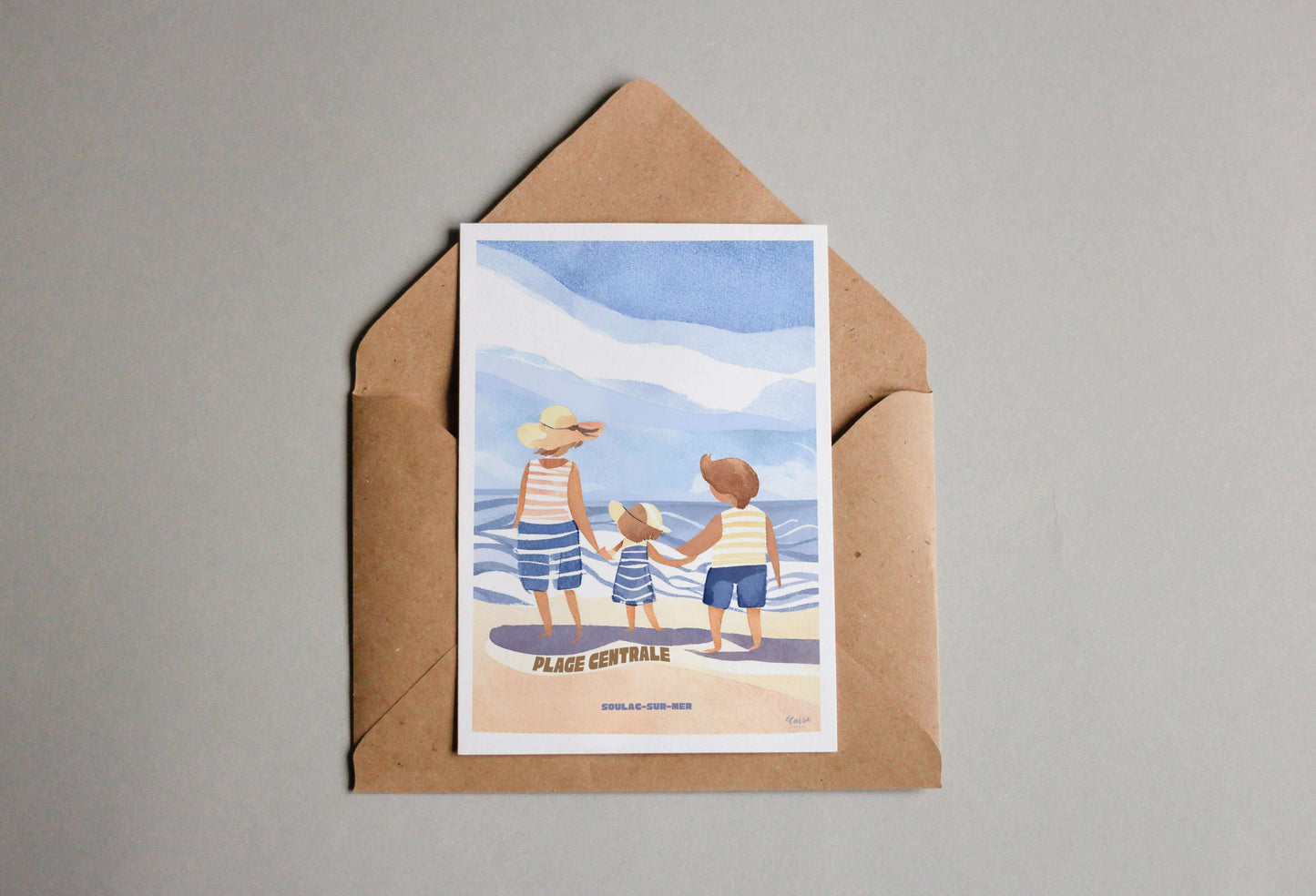 carte postale de Soulac en gironde, souvenirs et cadeaux, made in france, eloise création