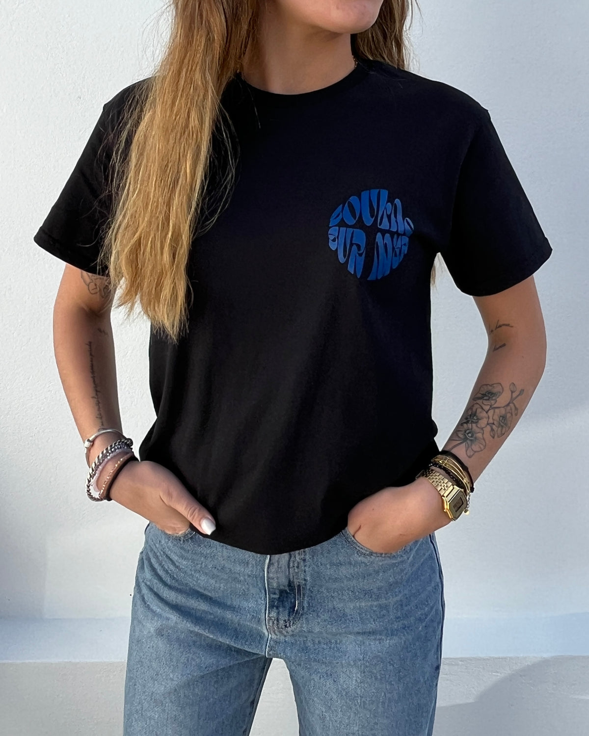T-shirt "Tente soulacaise" noir