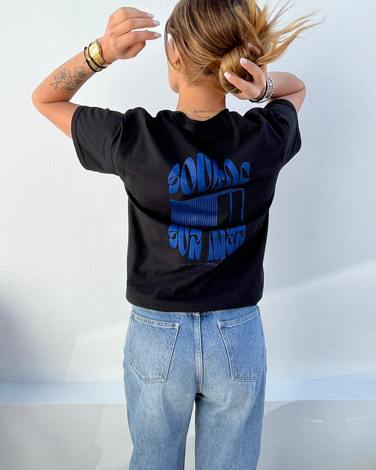 T-shirt "Tente soulacaise" noir
