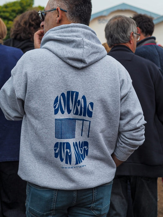 Sweat à capuche "Tente soulacaise"